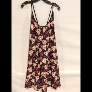 Pizza and Pentagram Rat Baby Skater dress